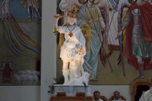 Leśnicy podczas aktu zawierzenia miasta Biała Podlaska św. Michałowi Archaniołowi z Góry Gargano
