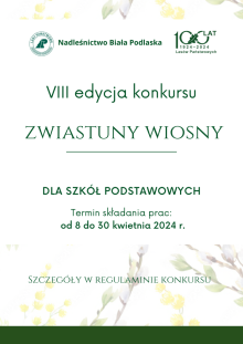 VIII edycja Konkursu Przyrodniczego pt. „ZWIASTUNY WIOSNY”