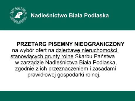 Ogłoszenie o przetargu